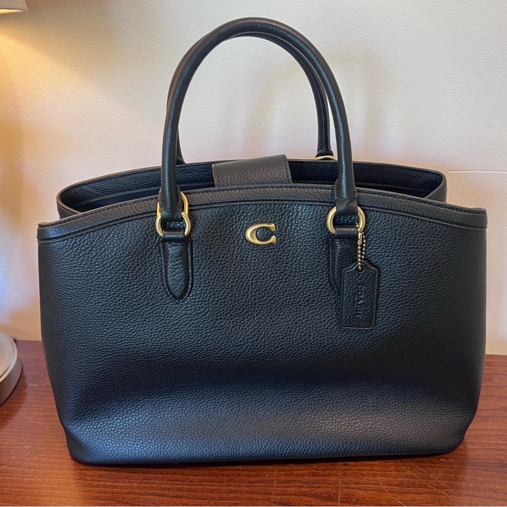 Coach Legacy Carryall 35 black leather 2 way tote NWT